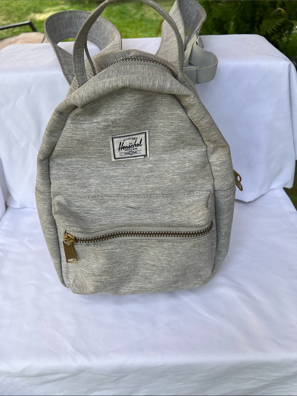 Herschel Women Accessories Small Light Gray Backpack